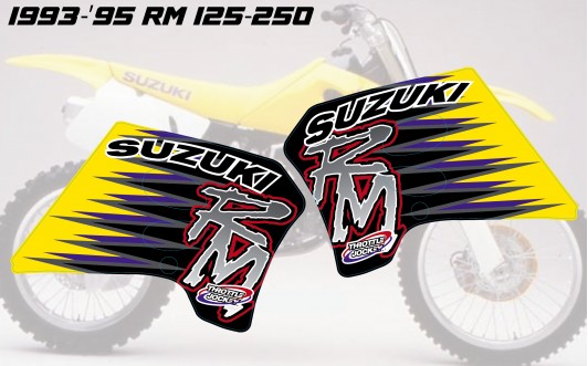 '93-'95 RM 125/250 SHROUD DECAL KIT