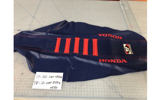 '18-'20 CRF DARK BLUE RIPPLE SEAT COVER.