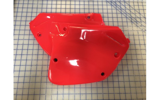 HONDA FLUO RED SIDE PLATES