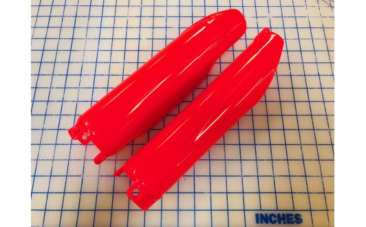 HONDA FLUO RED FORK GUARDS