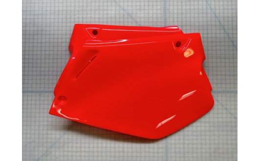 HONDA FLUO RED SIDE PLATES