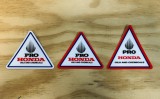 Honda Oils triangle decal.