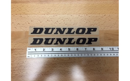 DUNLOP BLACK DECAL SET