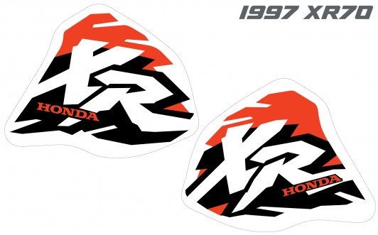1997 XR70 OEM REPLICA TANK DECALS