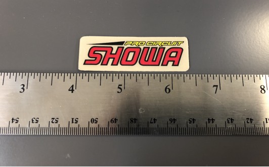 PC Showa rear shock sticker.