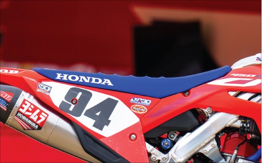 TEAM HONDA BLUE RIPPLE SEAT COVER