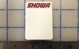 Showa Fork settings sticker.