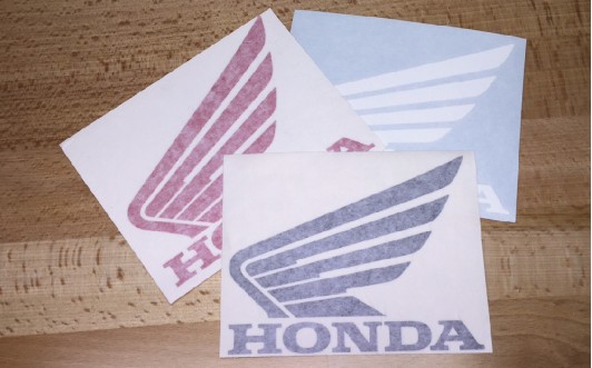 HONDA WING RUB-ON STICKERS